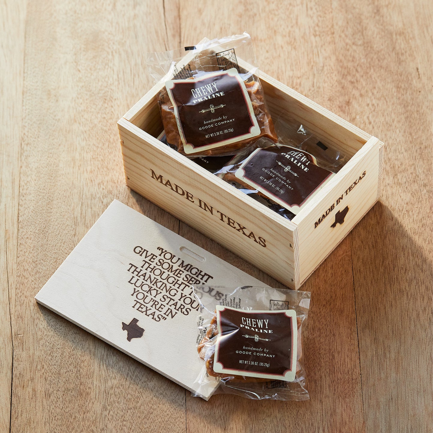 Goode's Praline Delight in a Wooden Box