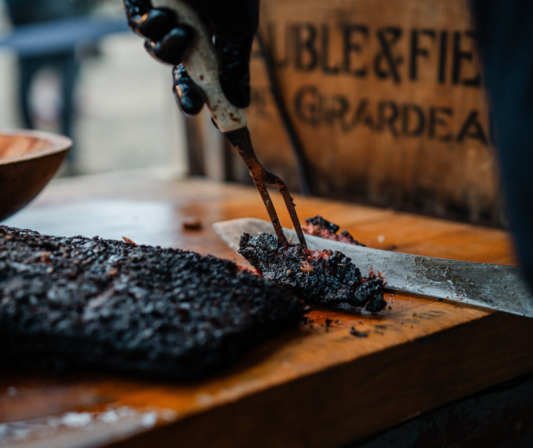 Slicing Goode Co. Brisket