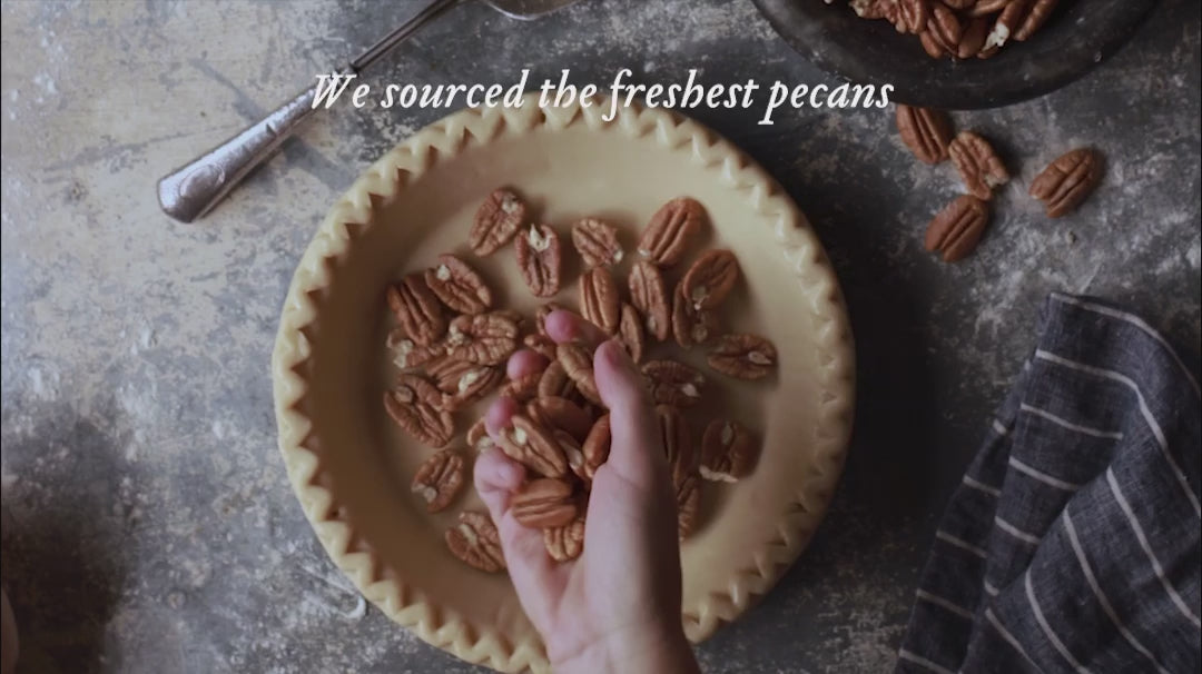 Load video: Order your Brazos Bottom Pecan Pie for your clients and colleagues.